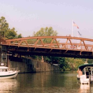 (Rick from Maine) Tilted Fairport Bridge