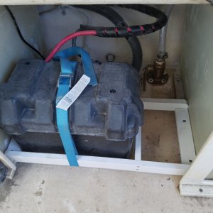 Media 'Battery box in place' in album 'Seacock for raw water washdown'