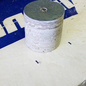 Hull core from the seacock installation