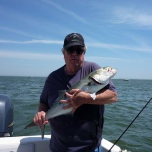 A decent spring blue just before I released him, yeah we were bonding