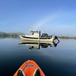 Media 'villageisland2' in album 'After fishing all morning beaching to check for campsite at Beer point campground as the rain began to pour. Malcom Island Sept. 2021.'