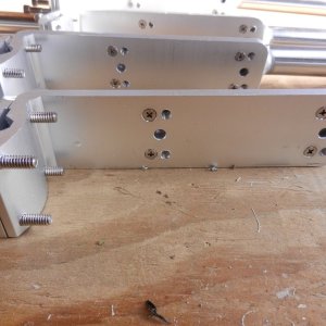 Mounted the Magma rail clamps and then drilled and tapped holes for a Starboard wedge to help with weight distribution.
