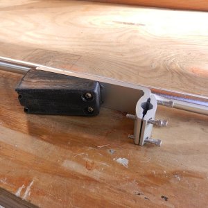 Here is the Starboard wedge mounted to the \"J\" rack.