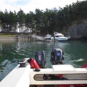 Leaving James Island, now on our way to Friday Harbor 10-5-14