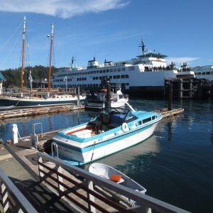 Media 'Tim Jones has the shinyest boat in the marina, his beautiful Skagit 31. 10-5-14' in album 'At Kingston marina Aug 16, 2014'