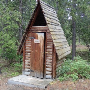 Outhouse in the Atlin Campsite.