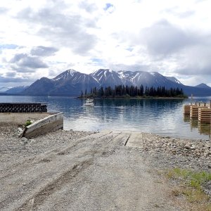 Media 'Atlin boat launch.' in album 'Arriving on the shores of Atlin Lake.'