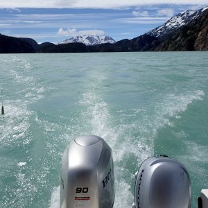 Media 'Leaving Llewellyn Inlet' in album 'Arriving on the shores of Atlin Lake.'
