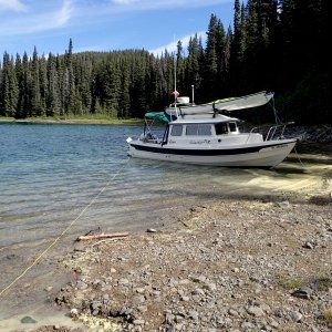 Beached in Sloko Inlet