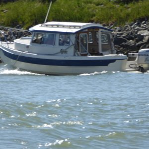 C-dory 22 cruiser going South through LaConner Sat May 6th 2017