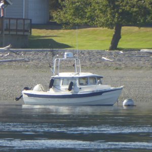 22 Cruiser with CF numbers on buoy July 9th, at Blakley Iland IIRC