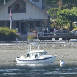 22 Cruiser with CF numbers on buoy July 9th, at Blakley Iland IIRC