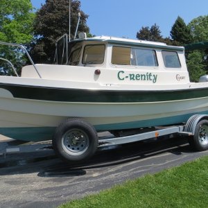 Media 'Looks much better with name' in album 'Name on boat'