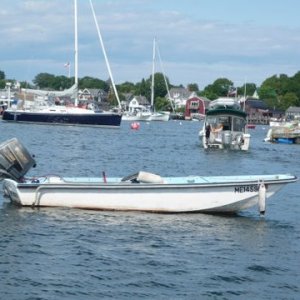 Knot Flying wondering thru Vinalhaven moorings 8/12/2010