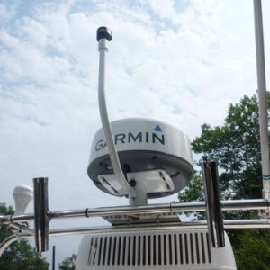 Added Garmin HD radar to our 4208 seems to work well, also added a very bright led all around light looks great works well, got the fuel management paddle wheel added,plus a second Lowrance multi function Gps for back up.