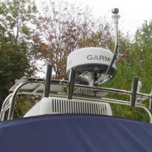 Replaced powder coated radar pedestal and light bar with stainless steel units