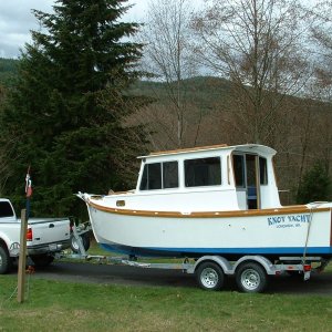 (Knot Yacht) Heading down the hill to get the motor