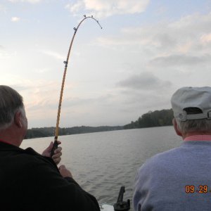 Camping at Smith Mt. Lake 004  "Fish ON"