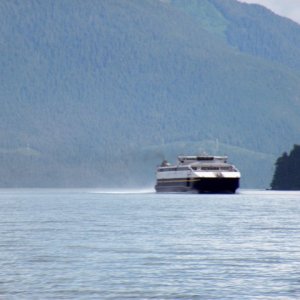 Media 'M/V Chenega approaching at 30 knots' in album 'Entering  Stephens Passage enroute to Oliver Inlet'