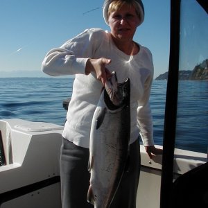 Alisa's 11lb Silver caught on Oct 1st