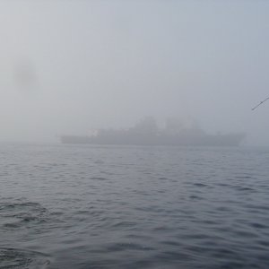 Media '(C-Fisher)Just appeared out of the fog, Awsome!' in album '(C-Fisher) E.Q Marine waiting to be rigged Sept 3 2004'