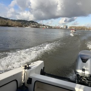 Media 'Underway! Support vehicle, 22? Arima Sea Legend' in album 'Picking up C-Squirt at Sportcraft Marina, 2018'