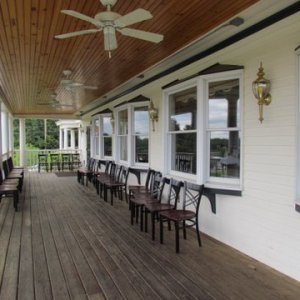 The front porch of the Kitty Knight House