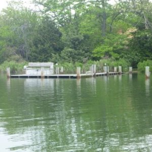 High tide on the San Domingo Creek near St. Michaels, Md.