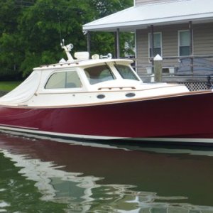 Another Hinckley these boats are jet drive an can do 40 knots new over a million used 400 to 800 thousand. Check out their web site www.Hinckleyyachts.com they are beautiful inside and out.