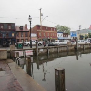 Dinghy dock at the end of Ego Alley