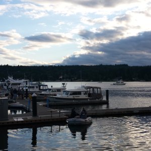 Poulsbo Marina at dusk