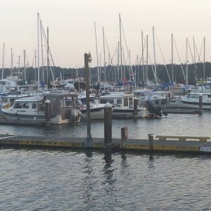 C-Dorys on the dock Saturday night