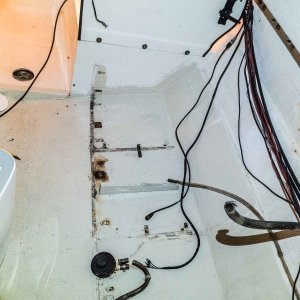 Media 'Helm area w/cabinets removed.' in album 'Helm area w/cabinets removed.'