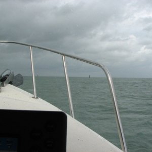 Cloudy, winds SE23G30