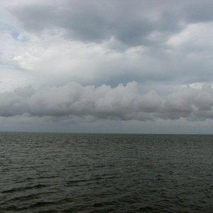 Low clouds... and REALLY humid