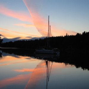 Anette Inlet sunset