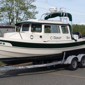 The "new" detailed C-Dancer.  Looking great for a 10-year old boat.