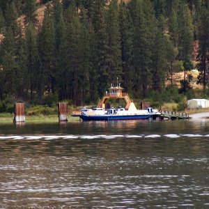 (Pat Anderson) Free ferry from Gifford to the Colville Reservation.