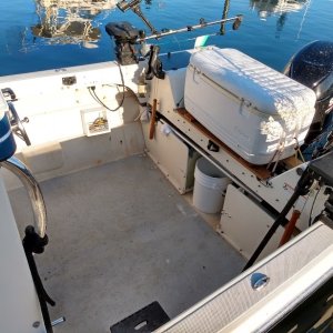 Media 'Set up for fishing
(Before cooler rack was built)' in album 'Running shot'