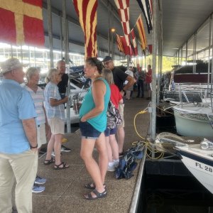 Socializing at the slips