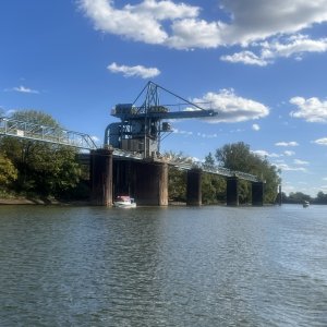 Little Joe and Mystery Girl near Cumberland City Barges