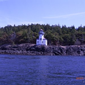 (Fishtales) Light House at Lime Kiln State Park on San Juan Island