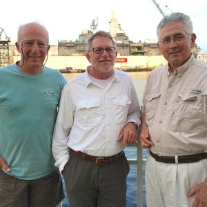 Casey Casebeer (Dessert 1st), Steve Baum (Osprey), Lou Schiavo (Skimmer) together in Portsmouth, VA.
