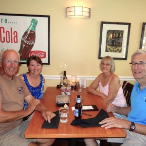 Our C-Brat friends, Bob and Carol Larsen (Carol Lani CD-22) who offered us a free dock and bought us dinner!!  Thank you!!