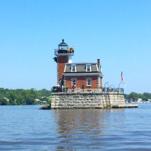 Media 'One of many unique lighthouses on the Hudson River.' in album 'Casey Casebeer (Dessert 1st), Steve Baum (Osprey), Lou Schiavo (Skimmer) together in Portsmouth, VA.'