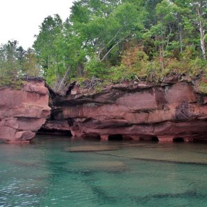 Media 'Cat Island Rock Formations' in album 'At home in the Apostle Islands, Lake Superior'