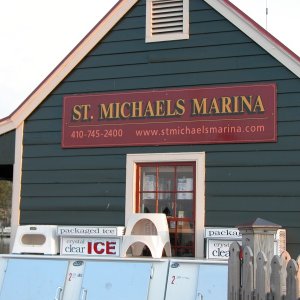 St. Michaels Dock Office with fuel dock, city water and pumpout in front.

Sun 04 Jun 2006 07:51:35 PM CDT