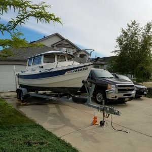 20160619 171327 boat purchased in Arkansas and towed to Washington.