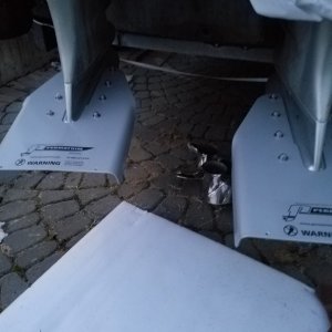 Media 'Permatrim installation on the 50s' in album '20160613 114455 boat purchased in Arkansas and towed to Washington.'