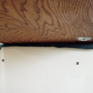 Slip-free Shelf Liner Protects Edge of Front Dash and Holds Upper Bunk Board from Sliding